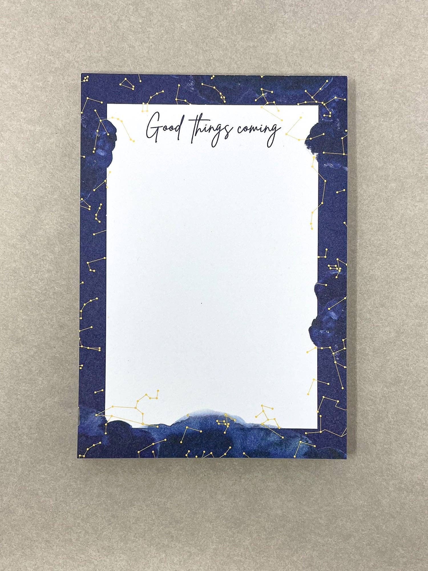 Daily planner notepad with checkboxes and lined pages