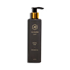 Al Bahri Keratin Mask black bottle with gold pump dispenser