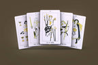 Fan of five Golden Path Tarot cards showing suit symbols