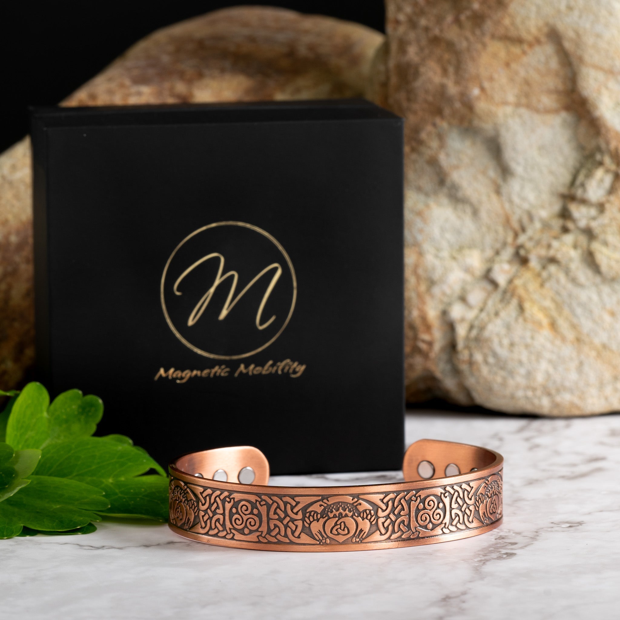Magnetic Mobility Claddagh Ireland Copper Magnetic Bracelet