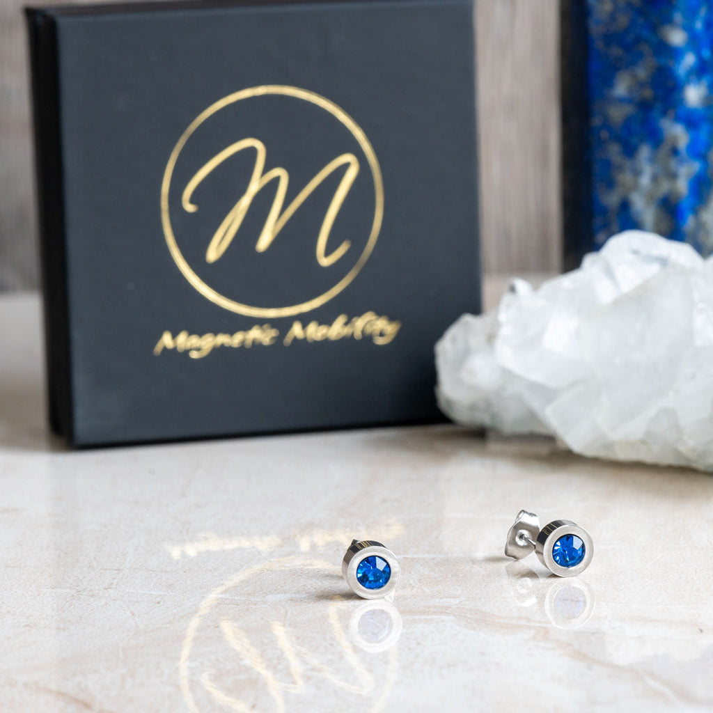 Magnetic Mobility Birthstone Magnetic Stud Earrings