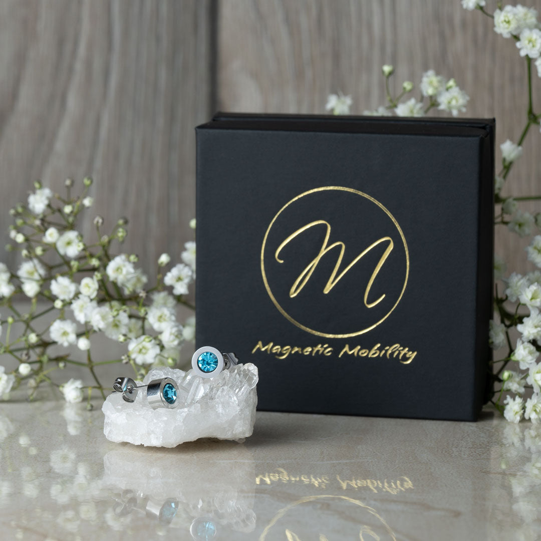 Magnetic Mobility Birthstone Magnetic Stud Earrings